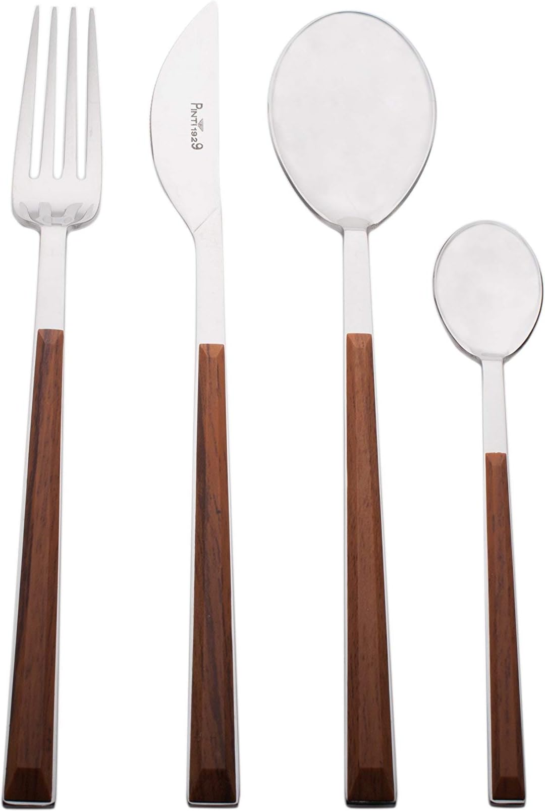 Pinti Sushi Queen for Red Vanilla 24 Piece Flatware Set, Mahogany