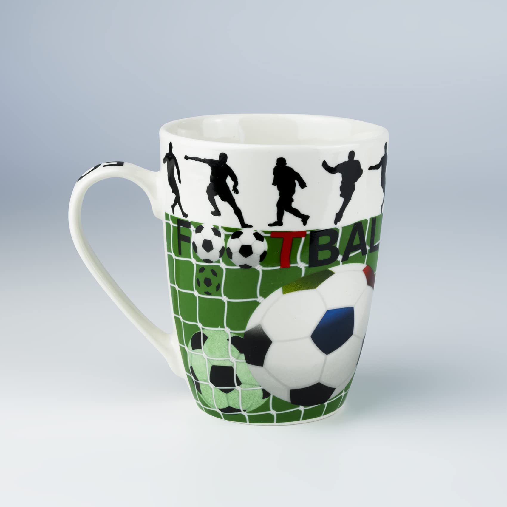 GOGOHome Brand Football Player Scores Goal Mug Pottery Ceramic Coffee Cup Tableware â€“ 340ml