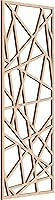 Vista 132 de 9 3/8"W x 24 3/8"H x 1/4"T Conway Decorativos Paneles de pared de madera calado, aliso
