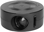 480P Mini LED Projector, Portable Smart Projector Built in Speaker, Low Noise Pocket Video Projector with Remote Control for Home Theater, Support Mobile Power Supply, Big Screen