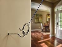 Vista 5 de Juego de lanzamiento de gancho y anillo, kit de bricolaje, juego de lanzamiento de anillos con cuerda y ganchos para exteriores/interiores