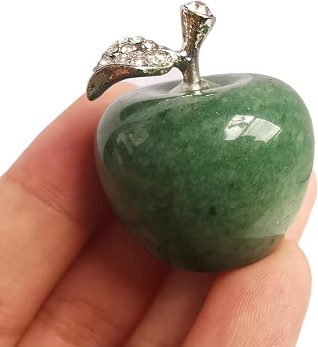 Vista 53 de 1 pieza de figuras coleccionables de cristales de manzana de rodonita y piedras curativas, decoración de habitación de 1.18 pulgadas, decoración