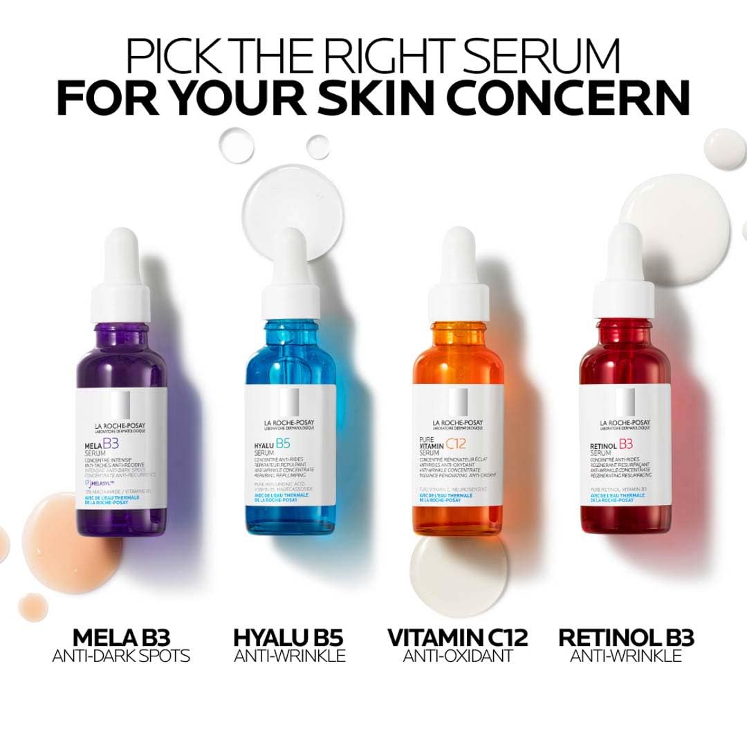 La Roche-Posay Pure Vitamin C12 Serum 30ml – High-Potency Antioxidant Anti-Wrinkle Face Serum with 12% Pure Vitamin C for Intense Radiance, Firmer-Looking, Smoother & More Even Skin