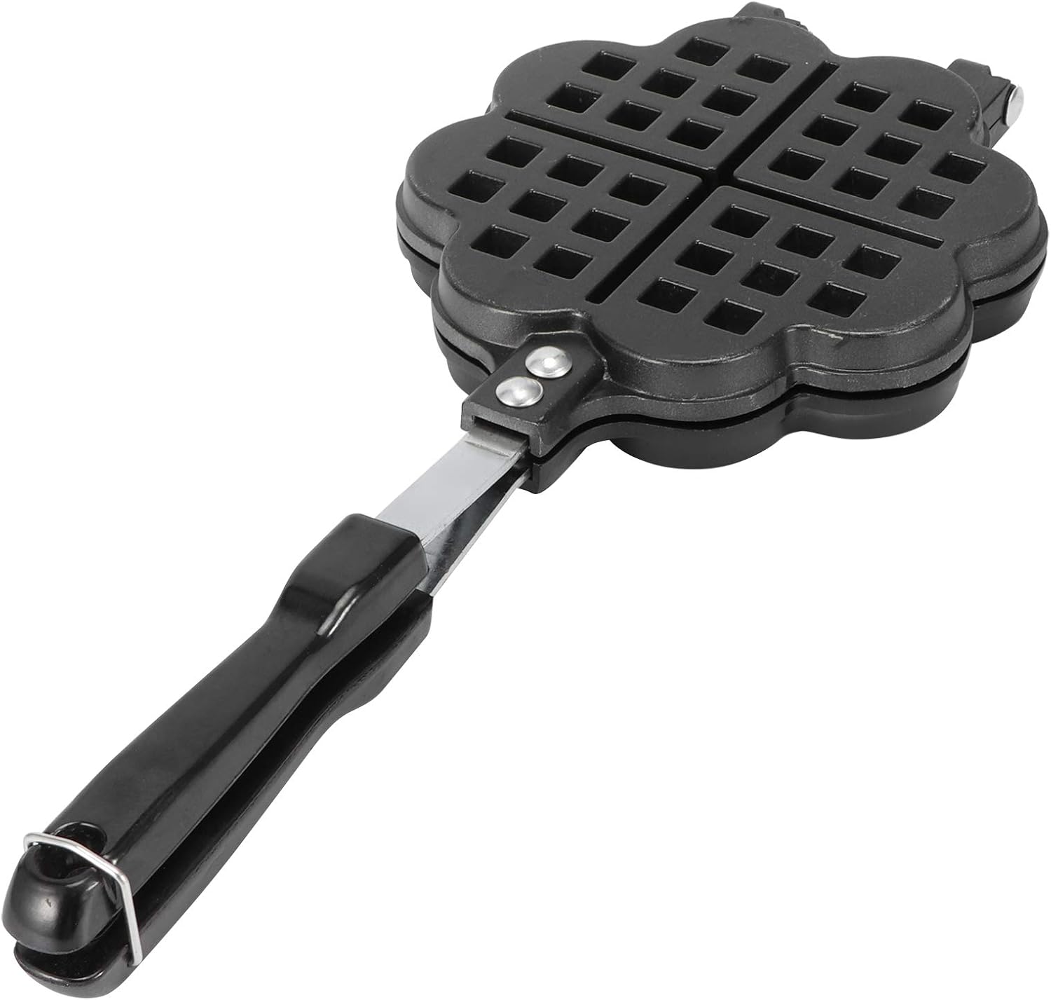 Homemade Lattice Waffle Iron Cast Iron Waffle Cake Pattern Portable Non-stick Griddle Gas Stove Dishwasher Safety Breakfast Butty Baking Cooking Accessories