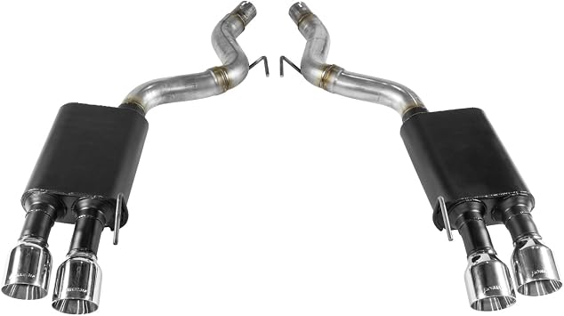 Flowmaster 817807 American Thunder Axle-Back Exhaust Kit 3 Inch 409 Stainless Steel 4 Inch Polished Tips Compatible with 2018-2024 Mustang GT 5.0L without Factory Active Performance Exhaust Valves