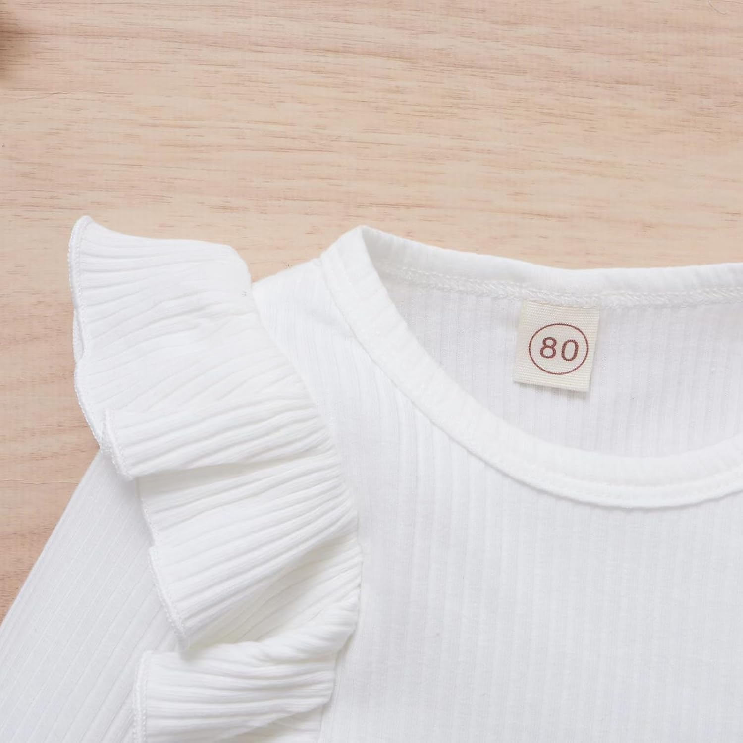 Toddler Girl Outfits Fall Winter Clothes Knitted Cotton Solid Color Ruffle Long Sleeves Tops+ Mini Skirts Set - Image 3