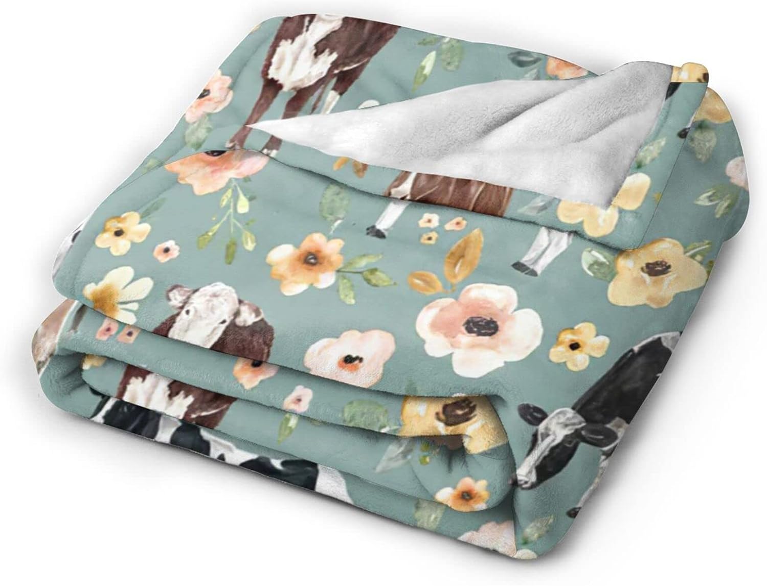 Cow Blanket Soft Warm Cows Throw Blanket Gifts for Women Girls Cozy Plush Cow Stuff Decor Lightweight Fleece Flannel Gifts Blankets for Kids Adults Boys Men 50"X 40" - Image 3