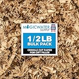 Crinkle Cut Paper Shred Filler (1/2 LB) for Gift Wrapping & Basket Filling - Kraft | MagicWater Supply