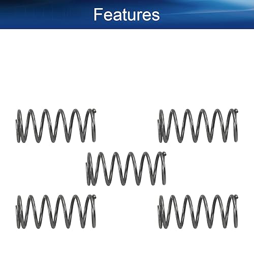 Miniatura 47 de Bettomshin 20 muelles comprimidos, 0.01 pulgadas de diámetro de alambre x 0.12 pulgadas de diámetro x 0.59 pulgadas de longitud libre, construcción