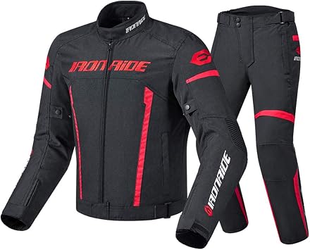 GJXJY Motorcycle Suits Motorbike Waterproof Suit Motorcycle Jacket Windproof Full Body Protective Gear Armoured Autumn Winter for Men