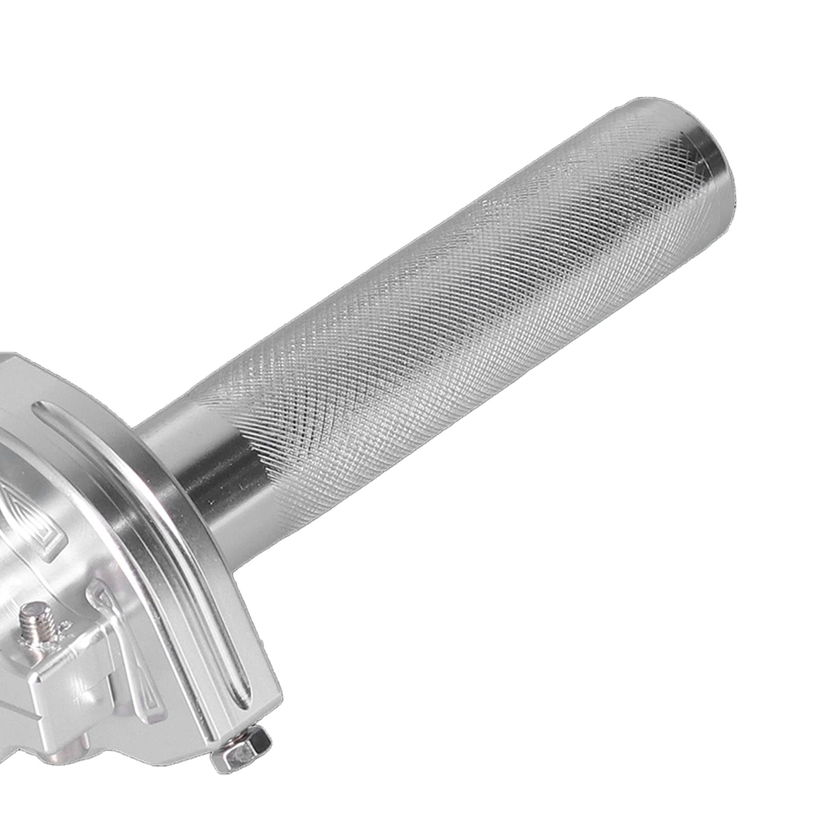 KIMISS 22mm / 0,87 Pulgadas Puños del Acelerador Manillar de la Motocicleta CNC Empuñaduras de Mano de Aluminio Reemplazo del Tubo del Acelerador para CRF(Plata)