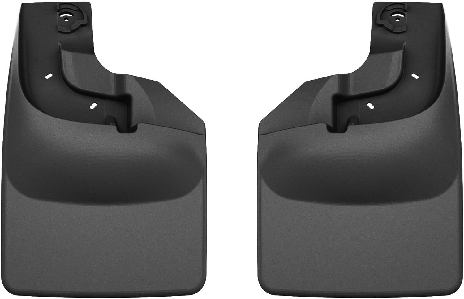 WeatherTech Custom No Drill Splash Guard MudFlaps for Ford Super Duty, Front Pair (110066), Black