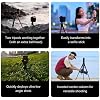 HEIPI Travel Tripod Camera Stand Portable Carbon Fiber Lightweight Tripod 360 Degree Horizontal Panning Vertical Tilting Ball Head Quick-Release Arca-Swiss Mount - W28S (with KF50-Q)