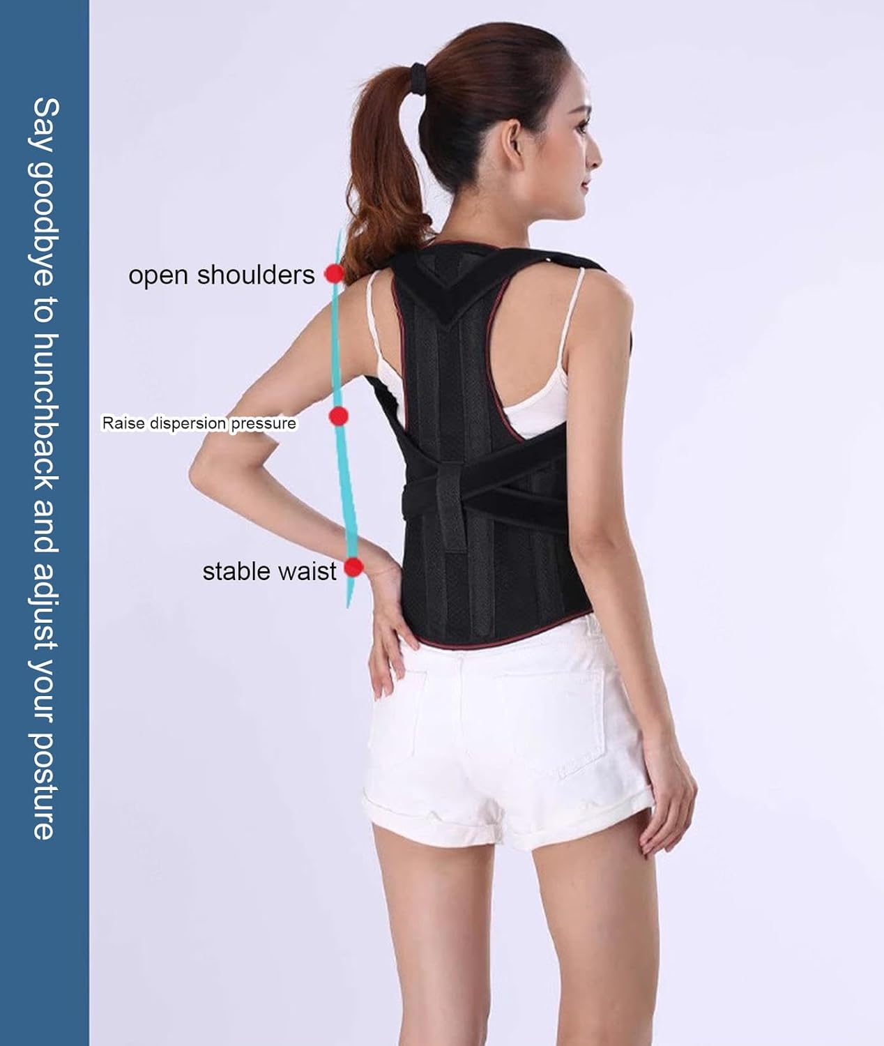 VIDECOR Posture Corrector for Women and Men, Back Brace Fully Adjustable & Comfy, Support Straightener for Spine, Back, Neck, Clavicle and Shoulder,XL