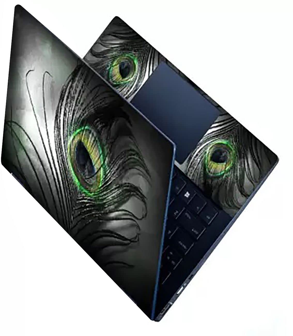 KALARKARI Peacock Feather No Residue, Bubble Free, Removable HD Quality Printed Premium Matte Finish Vinyl Skin/Sticker/Decal for Back and Palmrest Portion of Laptop Size Upto 15.6 Inch (B0B82PD2FQ) Amazon Price History, Amazon Price Tracker