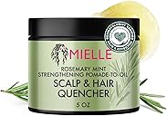 Mielle Organics Rosemary & Mint Hair Pomade for Women & Men - Conditioning Natural Hair Moisturizer to Quench the Scalp, Lock in Wave Patterns, Add Shine & Help Protect Against Dryness (5 oz)