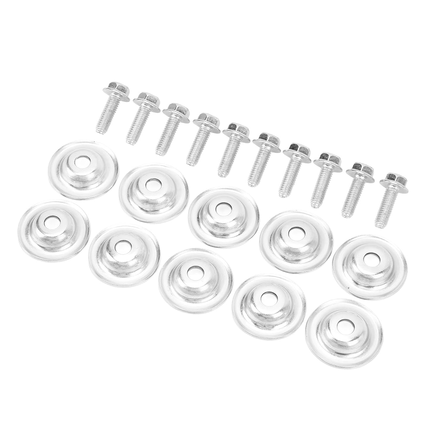 Premium UTV Skid Plate Washer Bolt Set, fits, Heavy Duty Replacement Parts, Repair and Maintenance Kit 7556065, Aluminum Steel, 20-Piece Set