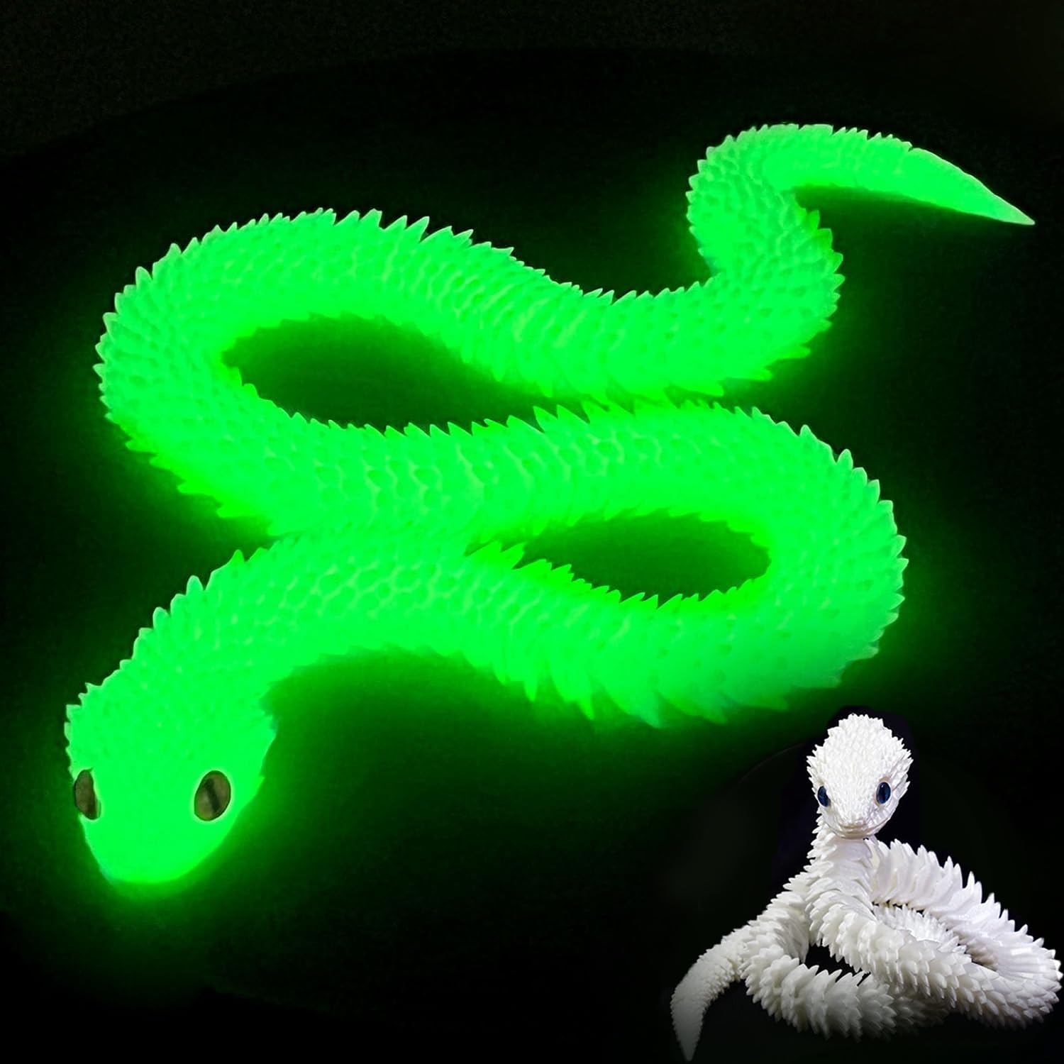 vecora 3D Printed Snake, 3d Printed Fidget Toy
