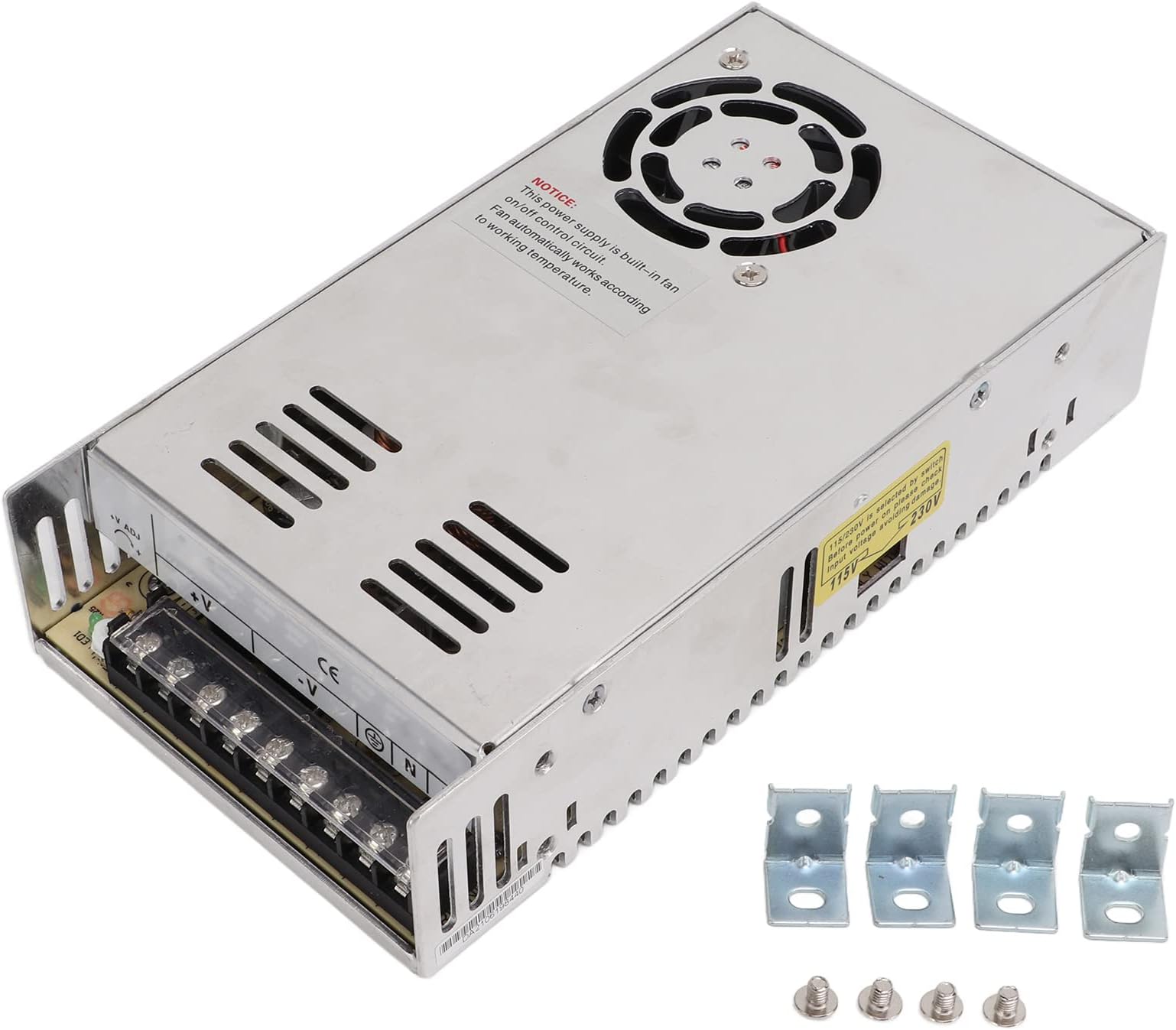 DC Switching Power Supply Transformer High Performance Overload Protection Wide Application Stable Power Supply for Industrial Equipment Electronic Devices Aluminum Alloy S350 (S-350-12)