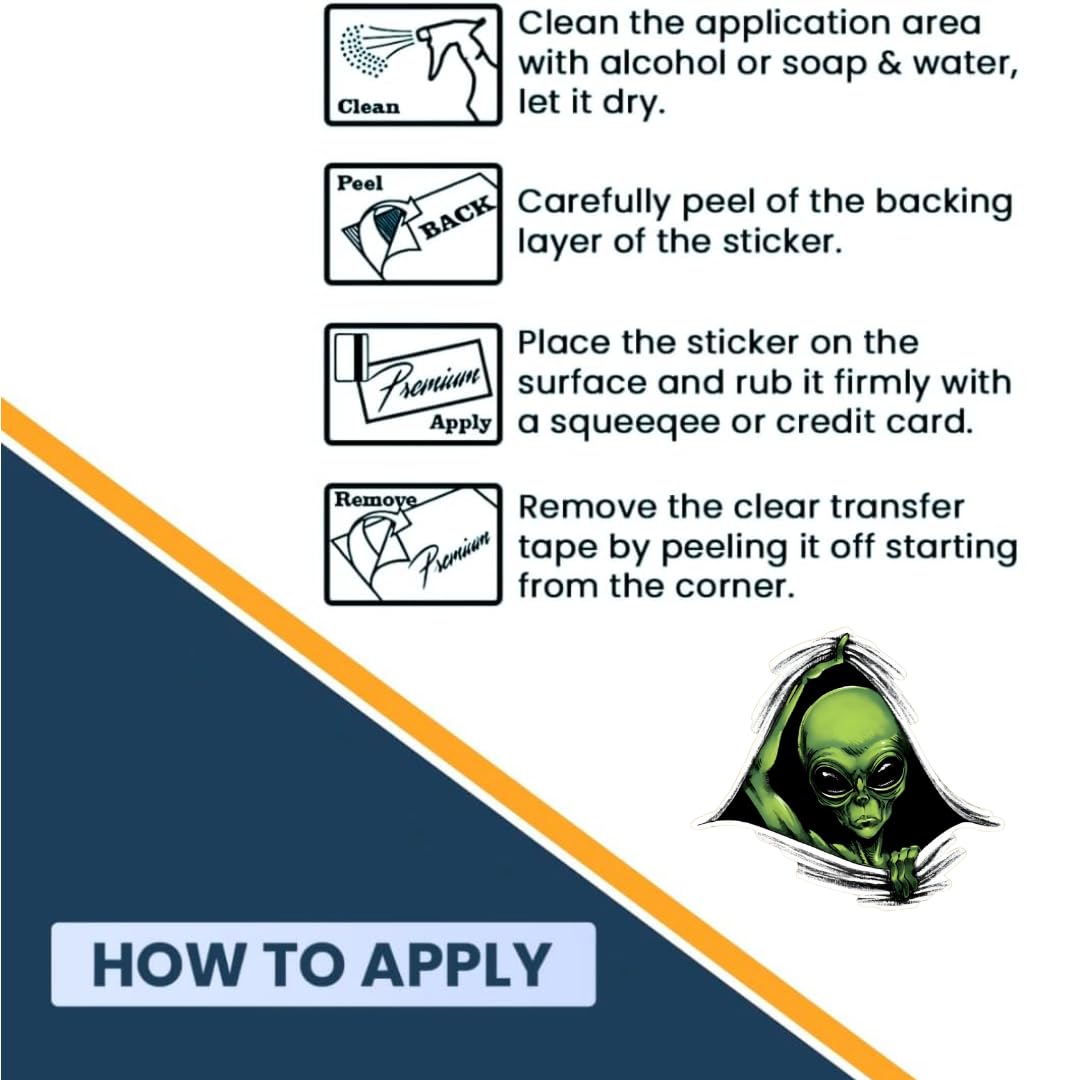 Amazon.com: Generic Curious Alien Sticker, Green, RTY888dr