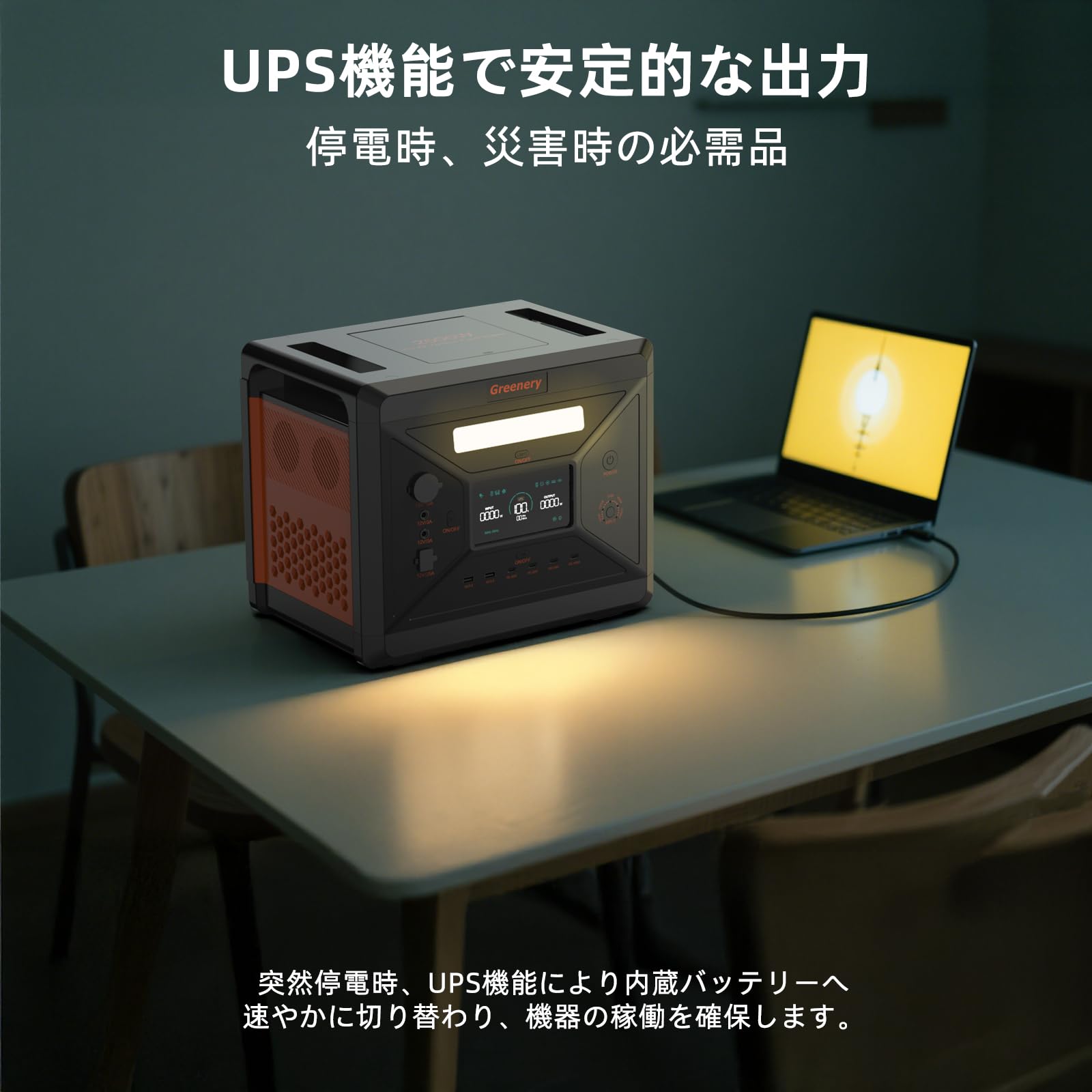 Amazon.co.jp: Greenery G2500 ポータブル電源 大容量 長寿命