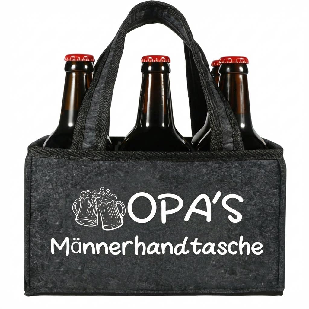 Senken Männerhandtasche Bier,Biergeschenke für Männer,Männergeschenke zum Geburtstag,Lustige Geschenke für Männer