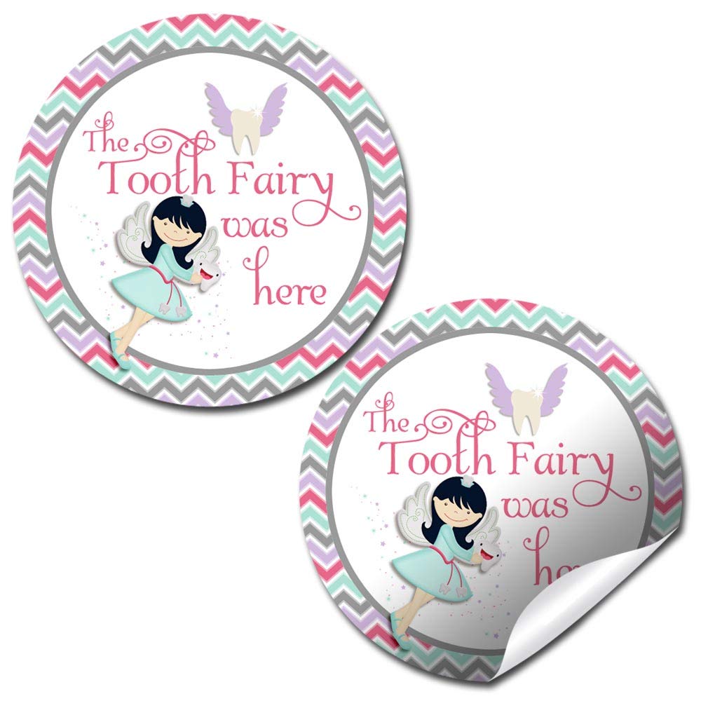 Sticker fée des dents fille pour décorer les enveloppes de pièces et cadeaux de remerciement