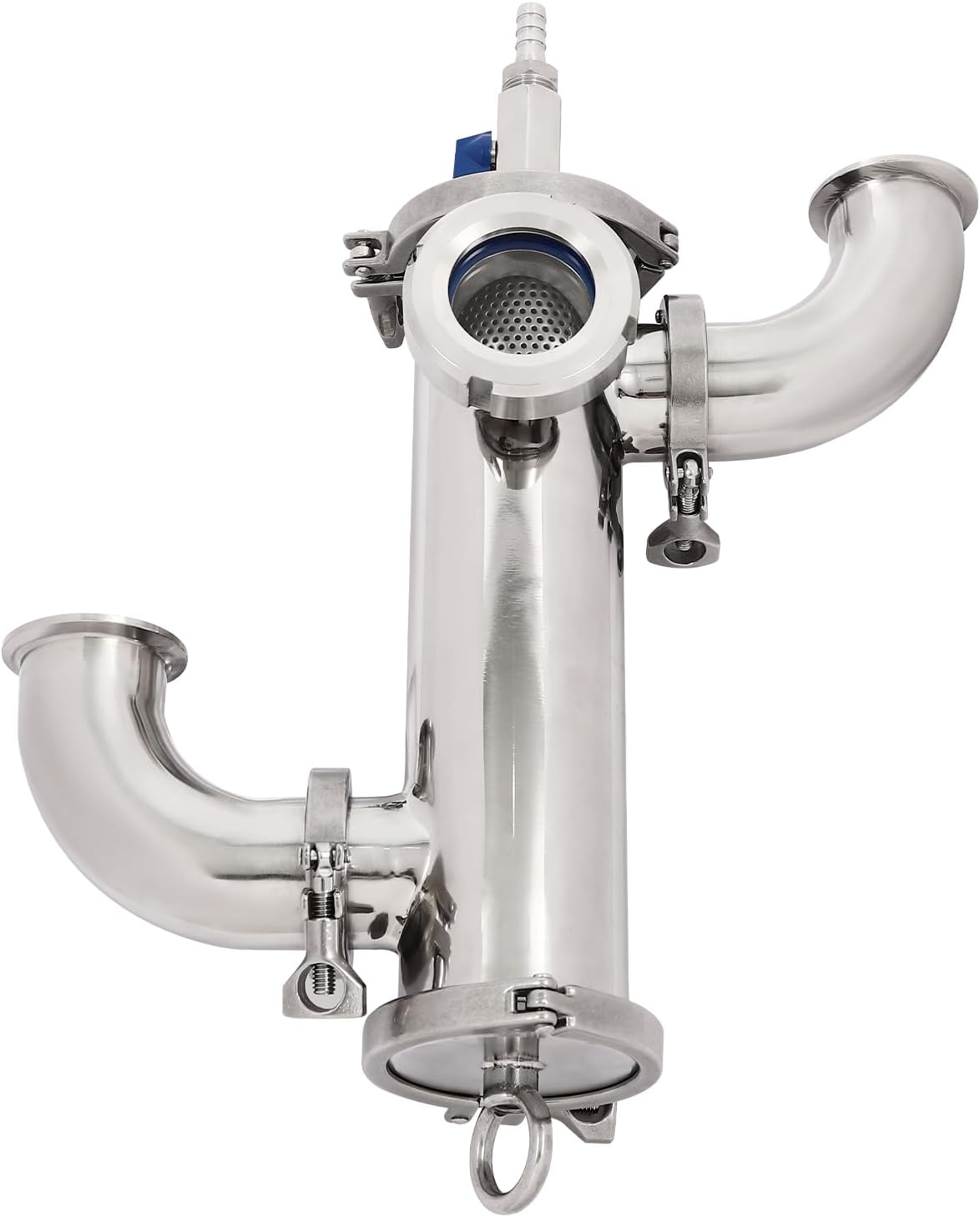 3in Stainless Still Moonshine, Free Standing Gin Basket Wine Making Kit Whiskey Barrel Home Brewing Kit with Sieve Basket for Distillers Within 100L