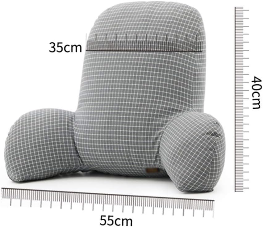 JSEIAJB Lumbar Pillow - Lumbar Support Back Pillow Office Chair and Car Seat Cushion Memory Foam with Adjustable Strap and Breathable(Gray)