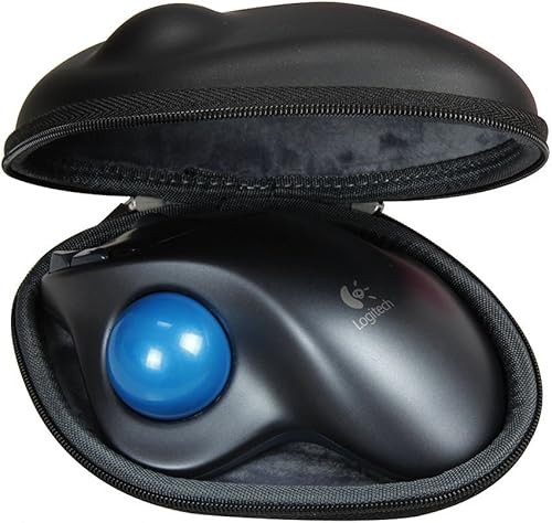 Hermitshell Estuche rígido de viaje para Logitech M570 Trackball inalámbrico (pu)