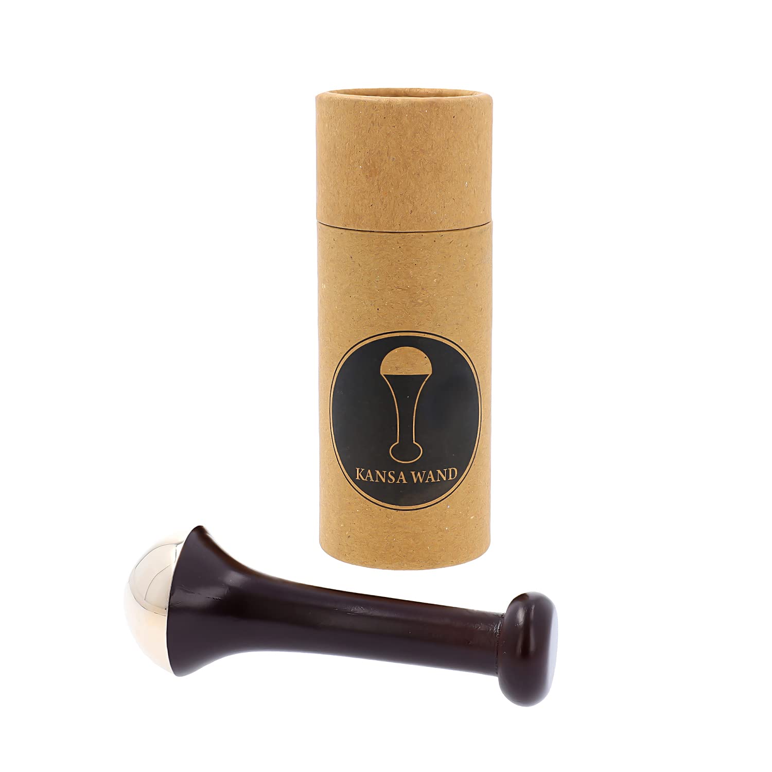 Kansa Ayurveda Body Face Massager Skin Tightening Wand With Wooden Handle Forehead Relaxation Birthday Christmas Gifts
