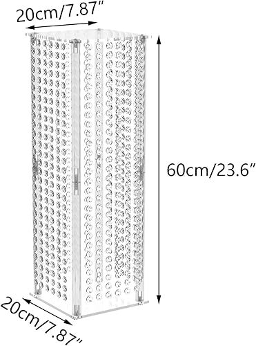 Miniatura 4 de Nuptio Juego de 2 jarrones de boda y 2 flores artificiales para centros de mesa de boda