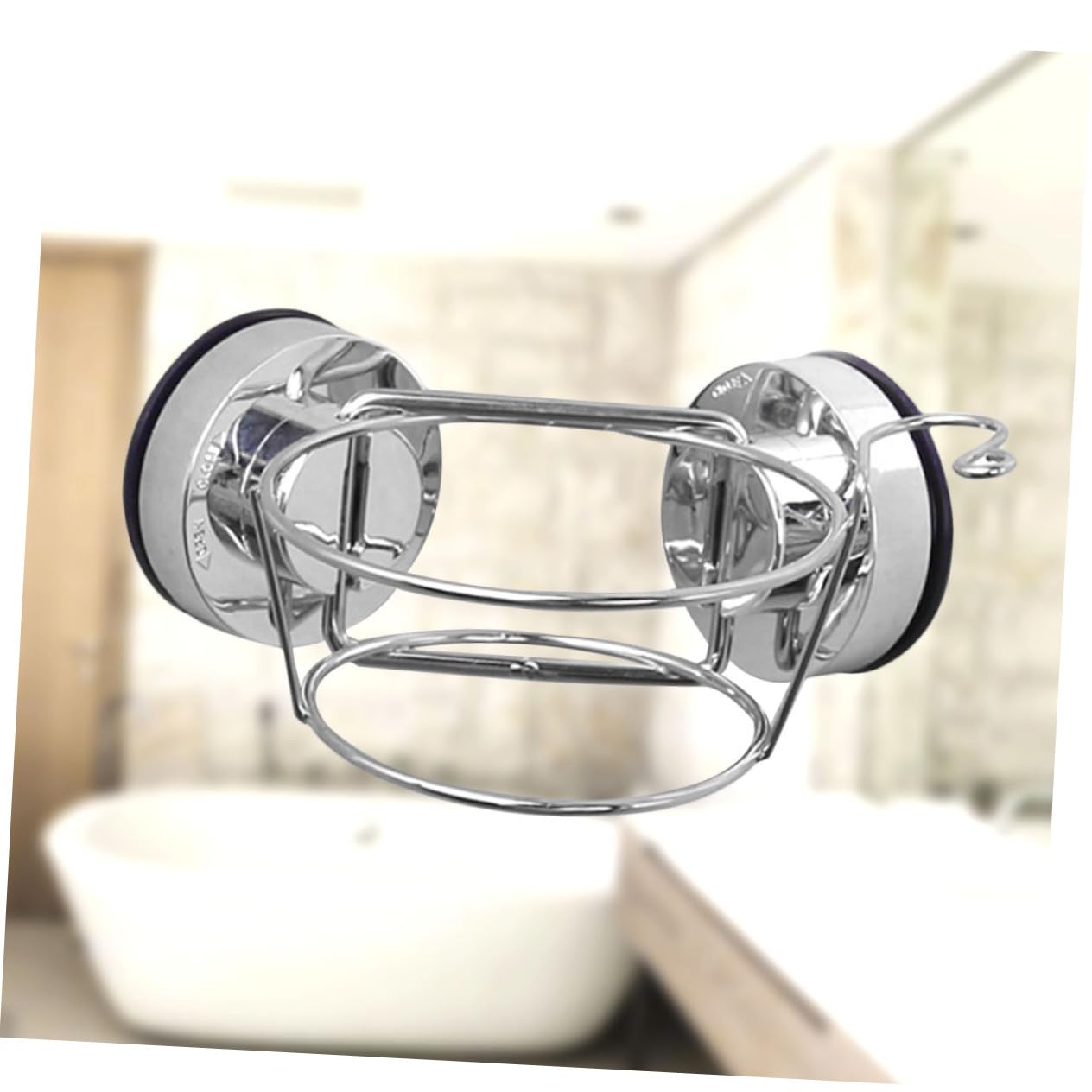 Didiseaon 2 Piezas Soporte Para Secador De Pelo Estante Para Secador De Pelo Cabello Organizador De Secador De Pelo Cesta De La Escalera Suministros De Baño Colgante Pared De Succión