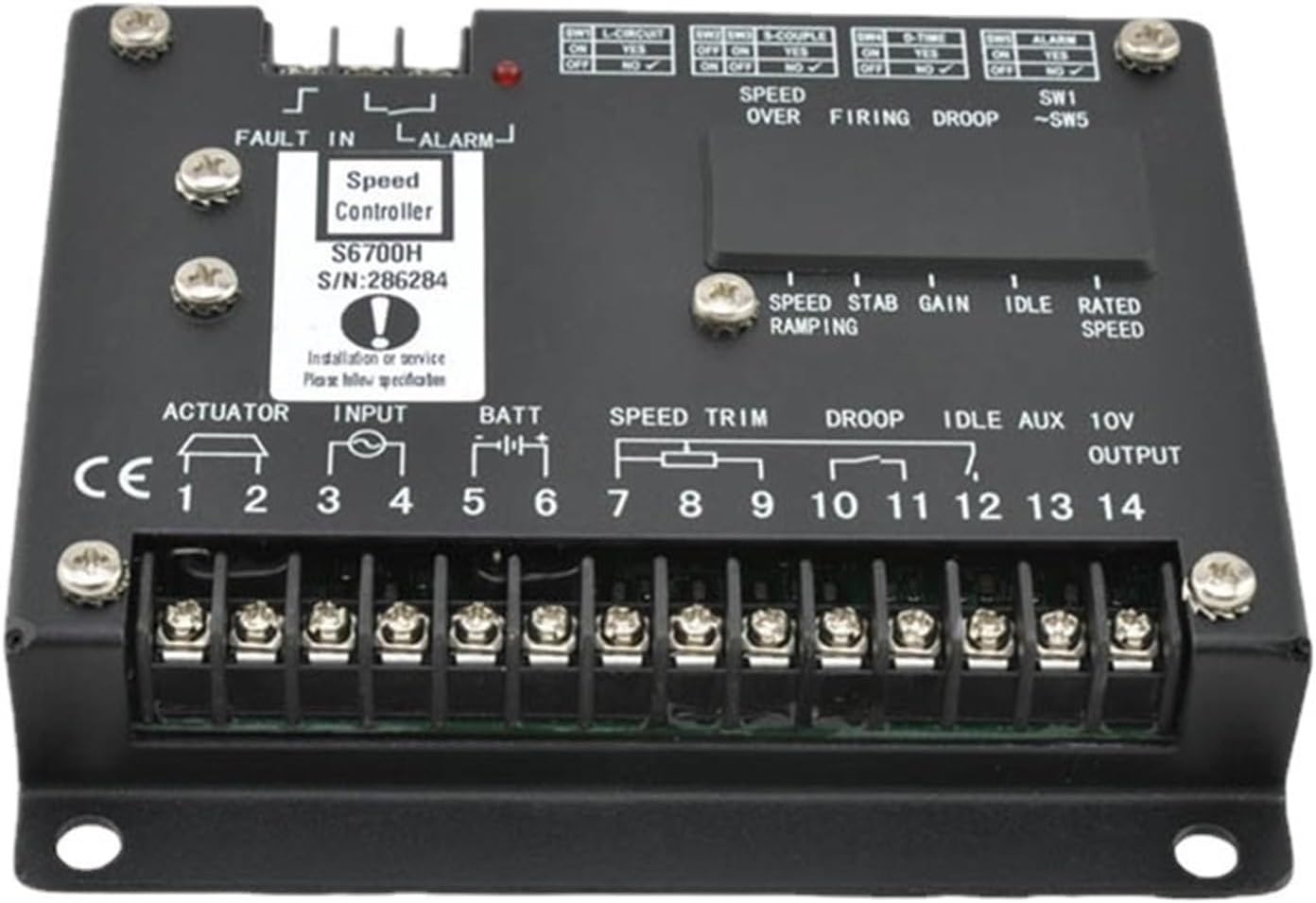 Engine Governor Generator Electronic Speed Regulator Governor S6700H Speed Controller Module