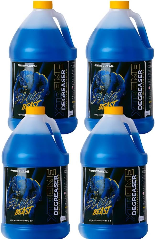 Blue Beast Xtreme Degreaser – Industrial Strength Cleaner for Engines, Machinery, Tools & More – 1 Gallon Premium Concentrate