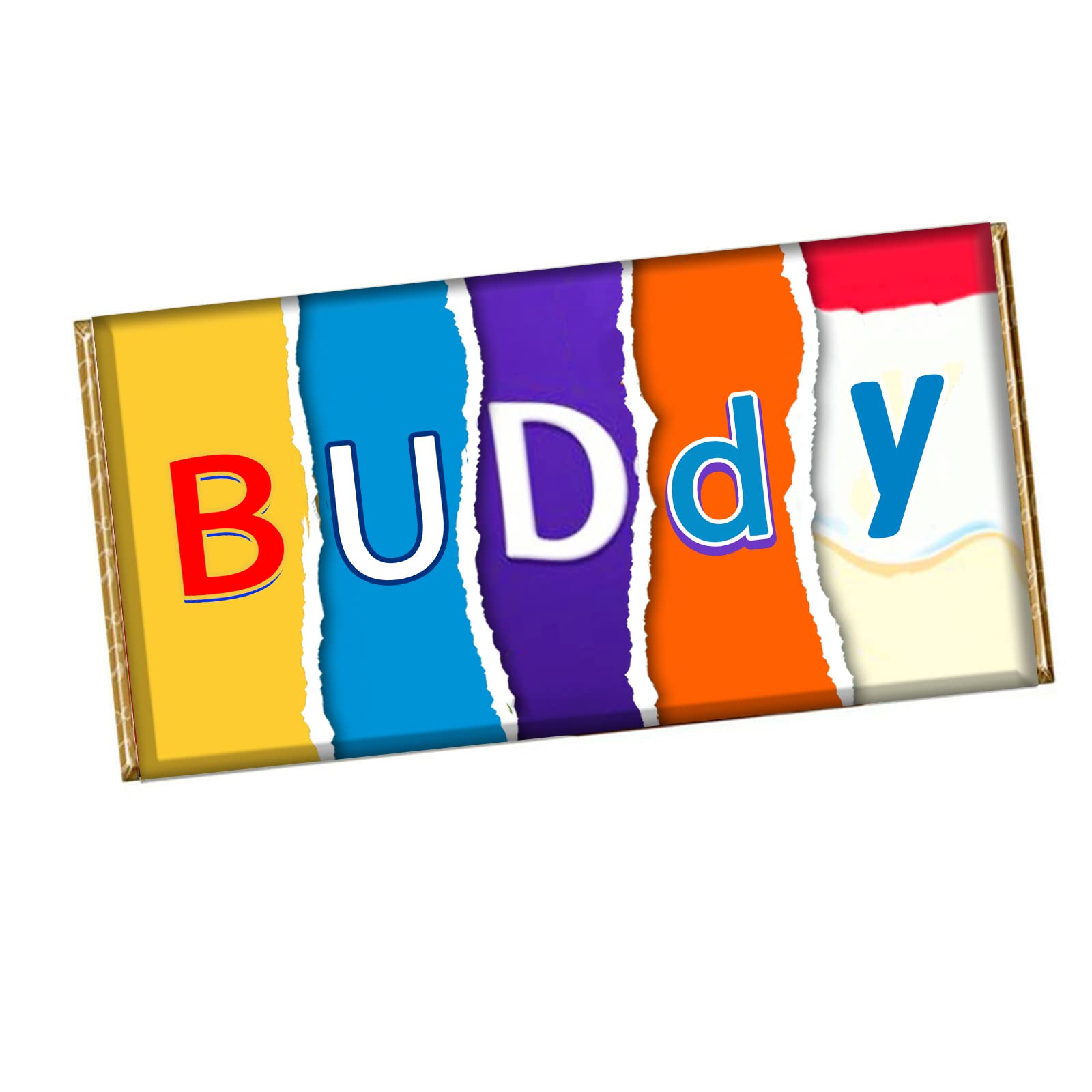 Buddy Chocolate Bar Wrapper Novelty Gift Present For Best Friend Sister Brother CH-276 (without chocolate bar)