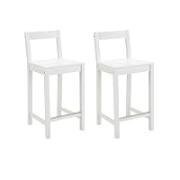 Amazon Basics Set di 2 sgabelli con schienale da bancone della cucina