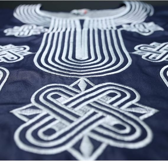 HD African Mens Apparel Agbada Clothing Embroidery Dashiki Shirts and Pants Outfits 3 Pieces