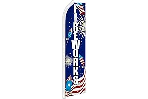 Fireworks USA Swooper Feather Flag for Your Stunning Events
