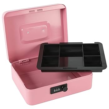 ☆Cashonly☆ Amazon.com: xydled Steel Cash Box Safe with Combination Lock