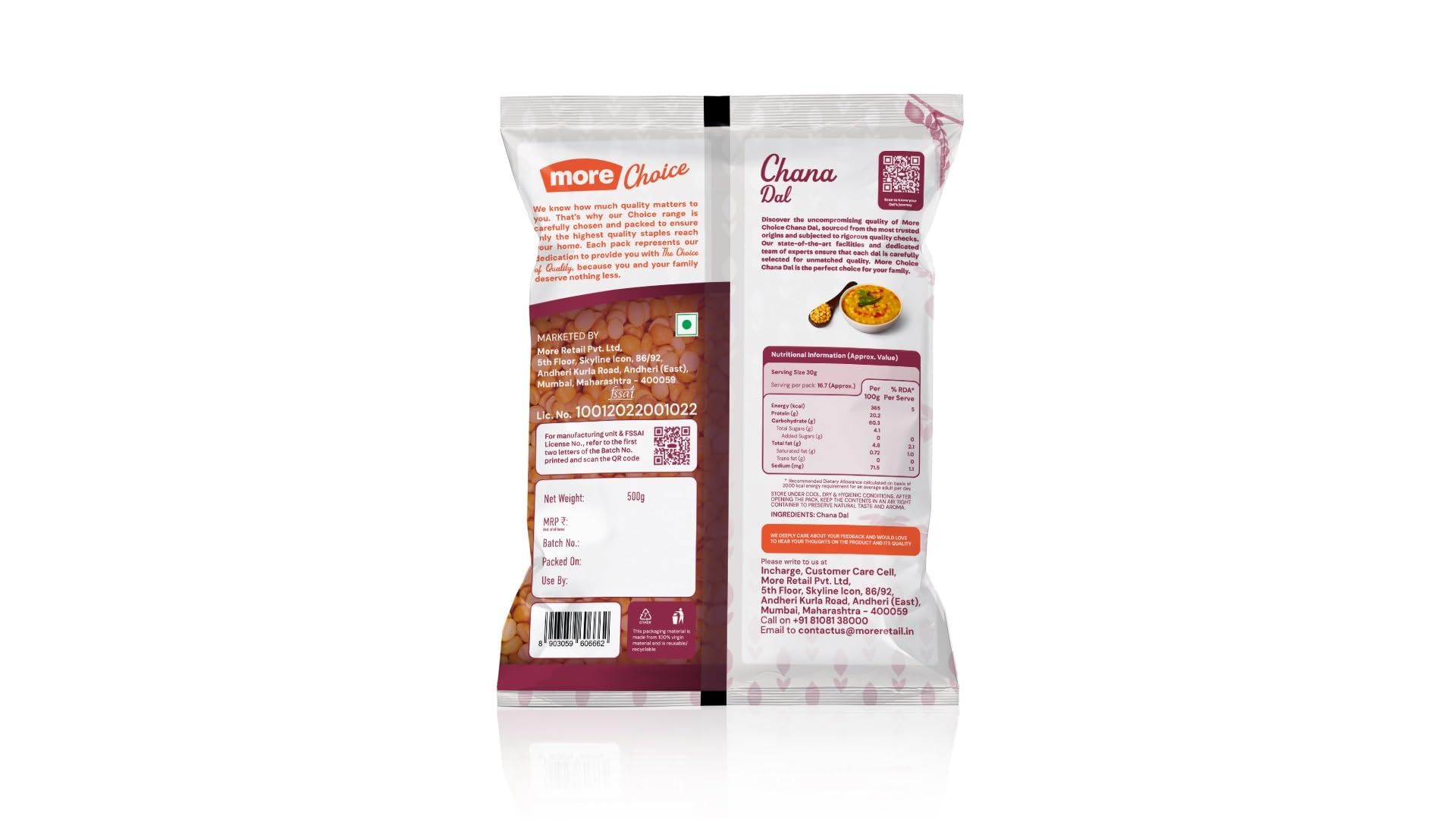 3S Pulses - Chana Dal, 500 Gm - Image 2 thumbnail