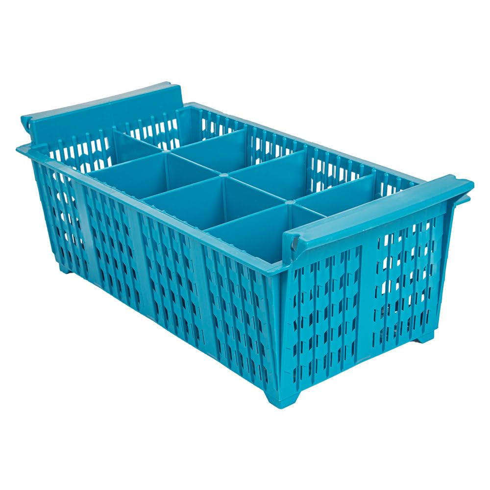 García de Pou Cesta Cubiertos Sin Asas 42,5X21X15 Cm Azul Pp