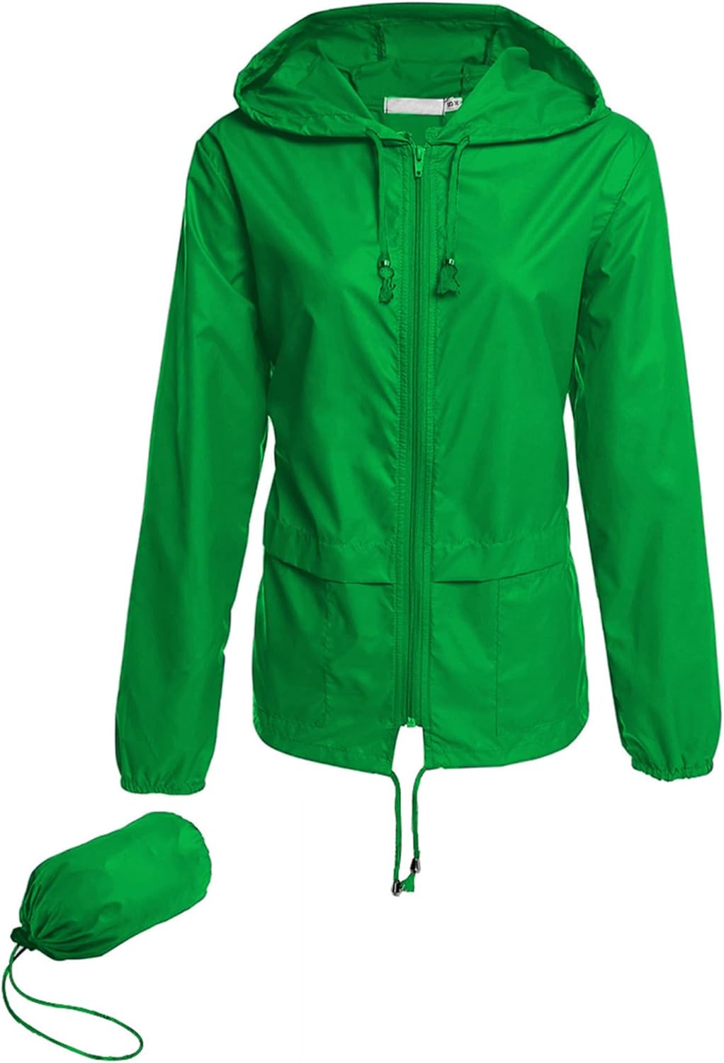 Hount Women’s Lightweight Hooded Raincoat Waterproof Packable Active Outdoor Rain Jacket (S-3XL)