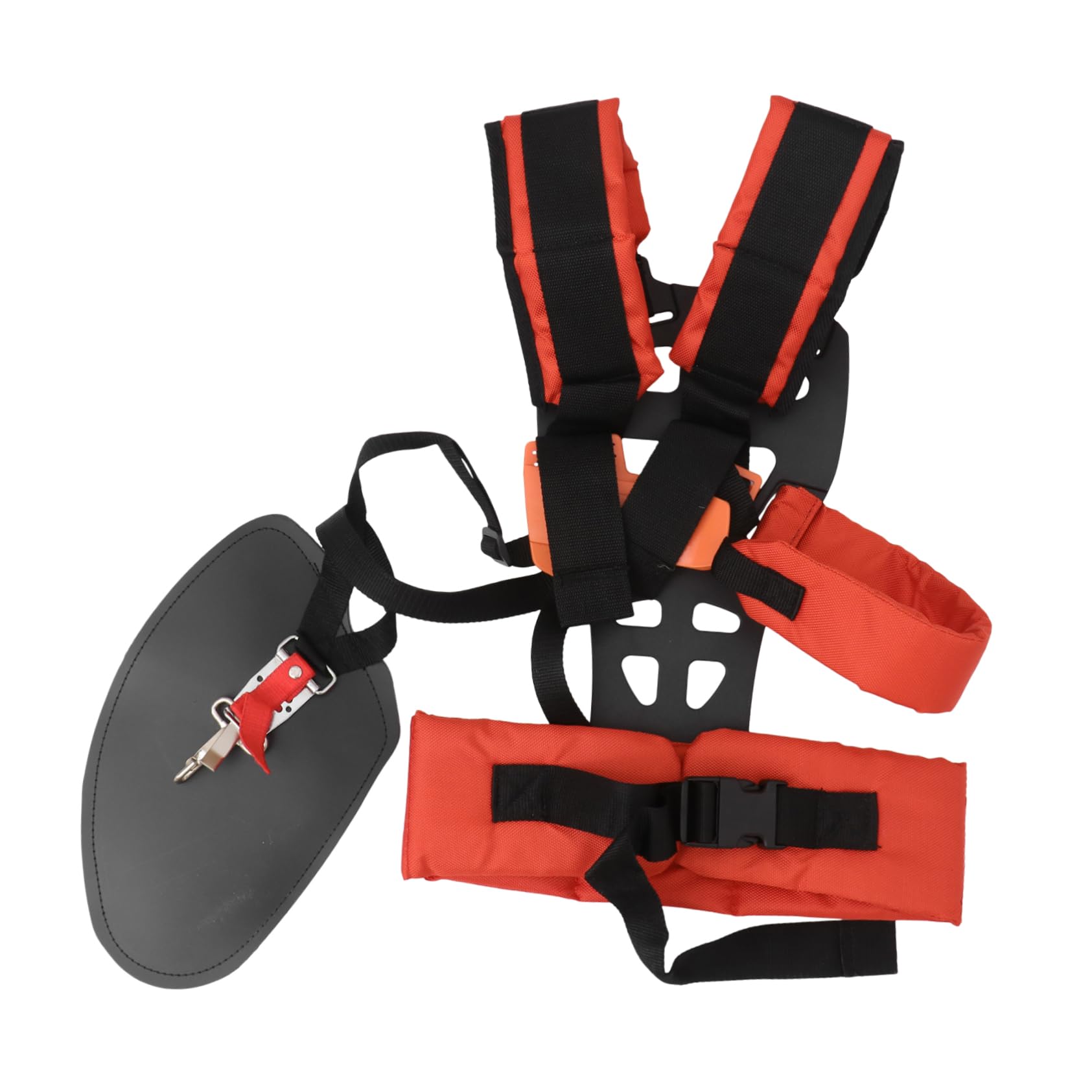 BESPORTBLE Cinghia Doppia Spalla a Forma di W Imbottito Arancione per Decespugliatore e Potatore da Giardino Comoda e Resistente per Uso Esterno