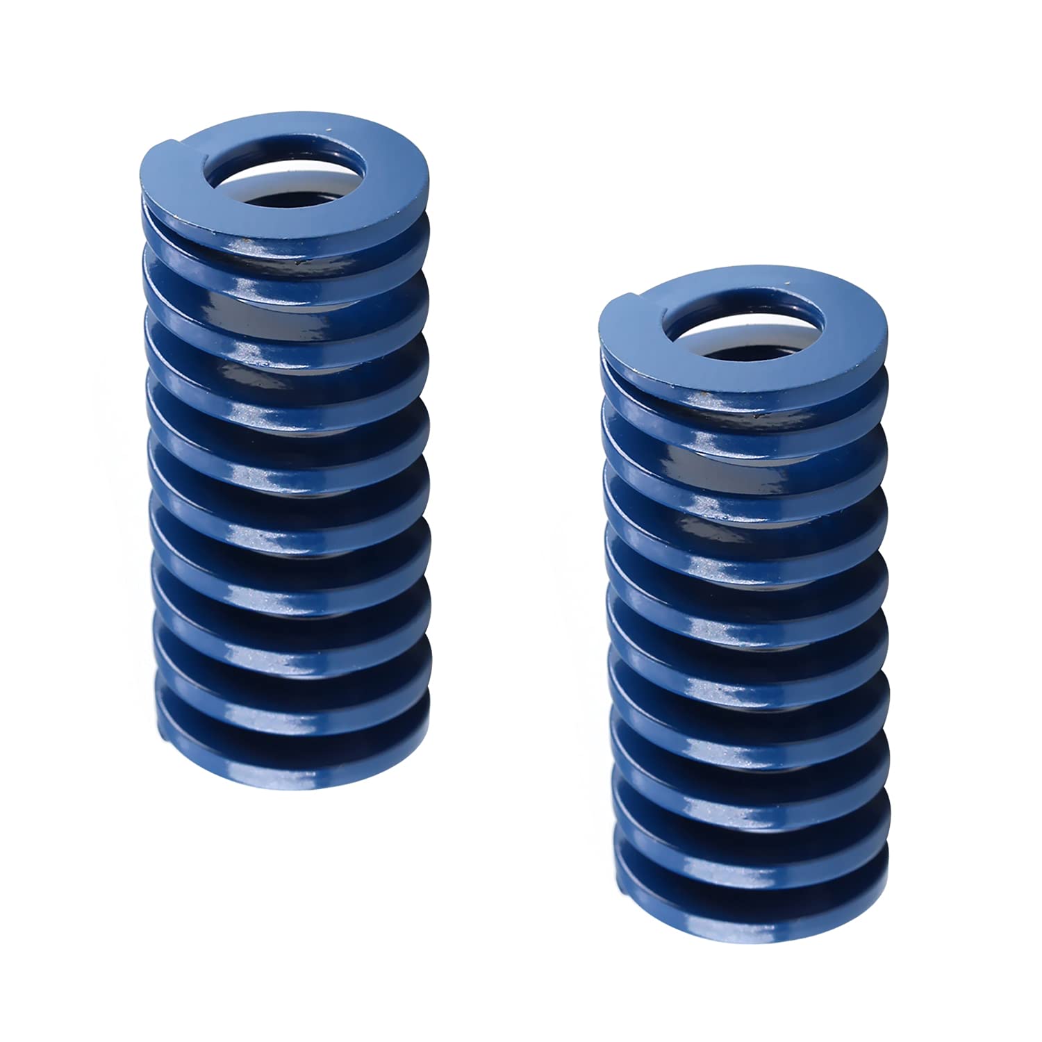 Yinpecly 0.7" OD 1.57" Long Spring Steel Spiral Stamping Light Load Compression Mould Die Spring Blue 10Pcs