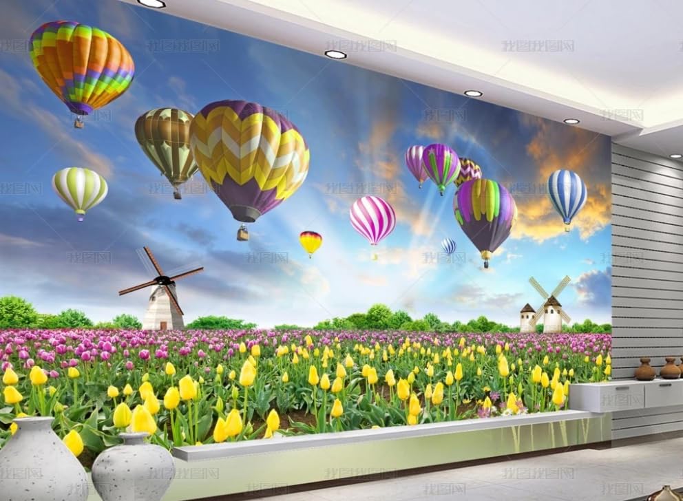 Papier peint intissé tulip poster géant mural salon chambre 150x105cm
