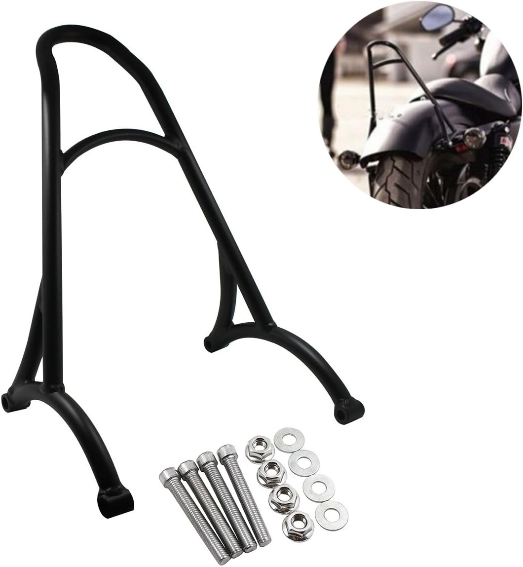 HDBUBALUS Motorcycle Short Passenger Sissy Bar Backrest Fit