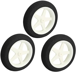 New Lon0167 3pcs RC Featured Model Airplane Aircraft reliable efficacy Landing Sponge Wheel D76mm H12.7mm d2mm(id:14f 6b 5a 5ce)