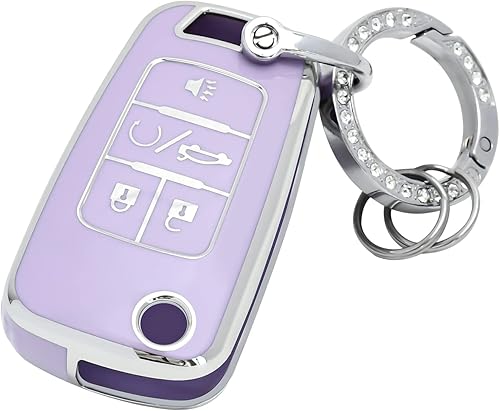 OFFCURVE Funda para llave R+llavero para Buick B5, Púrpura