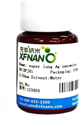 Silver Nanowires 30nm AgNWs IPA Dispersion 20mg/ml 1gram-Same Day Priority Shipping
